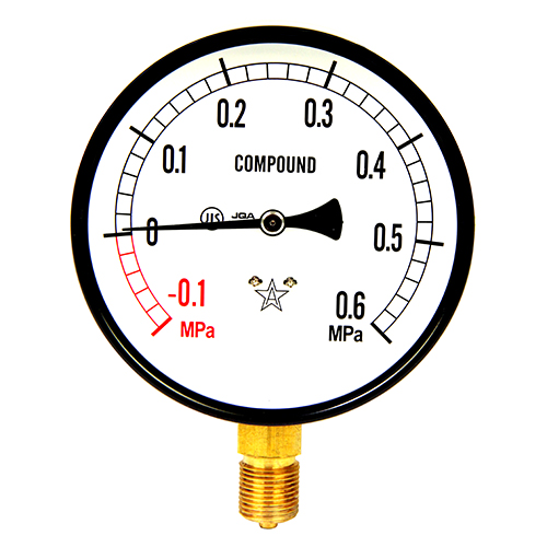 右下精器・汎用圧力計Ａ１００・Ｇ３／８・S-41・+0.6X-0.1－電動工具・エアーツール・圧力計・機器：ＤＩＹツールの藤原産業株式会社